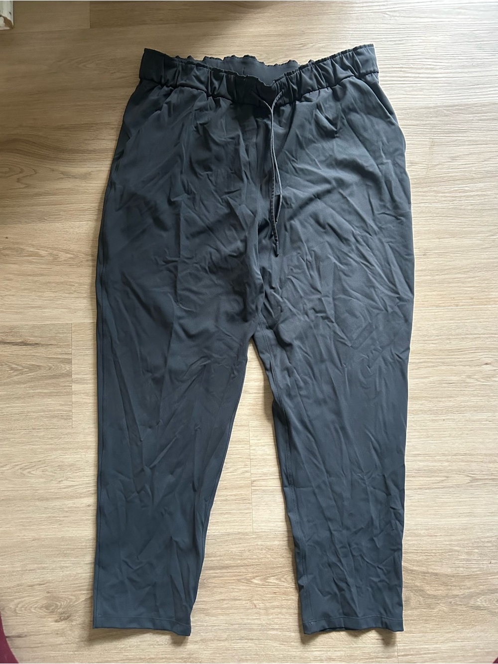Women's Black Drawstring Casual Pants